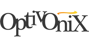 The letters Optivonix with a cloud icon on top.
